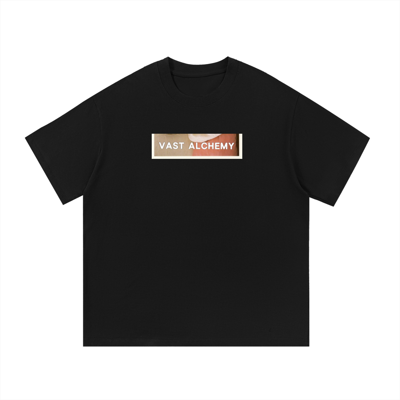 Essential Cotton-Tee ("Half of A Pink-Polaroid")