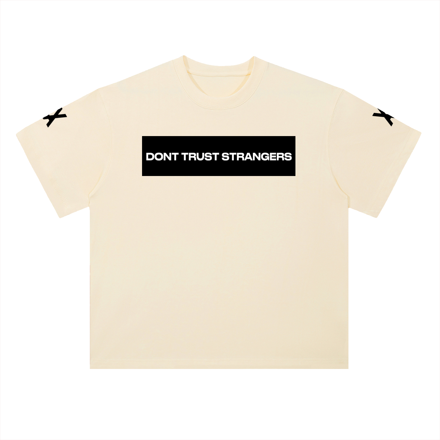 Heavyweight Cotton-Tee ("Don't Trust Strangers")